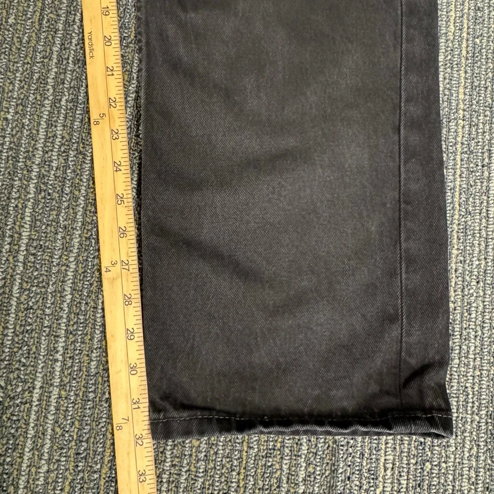 Levi's 505 Regular Fit Jeans Mens 40x32 Black Excellent Straight Leg Denim